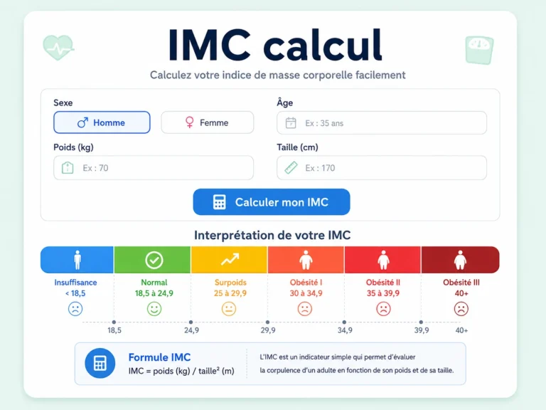 Calcul IMC : calculateur en ligne