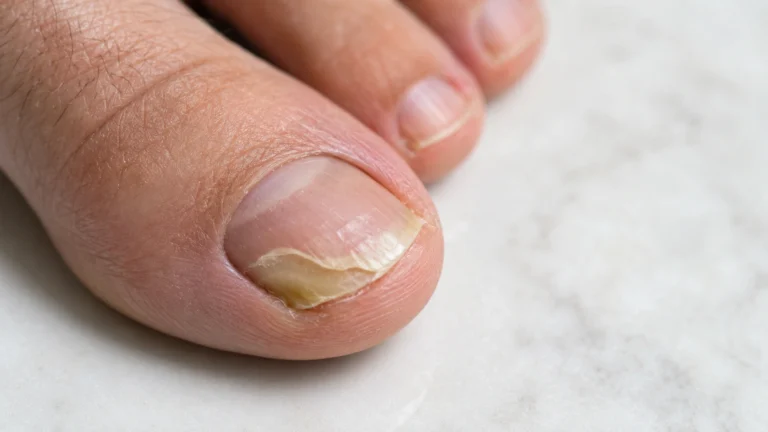 ongle gros orteil se décolle sur le côté