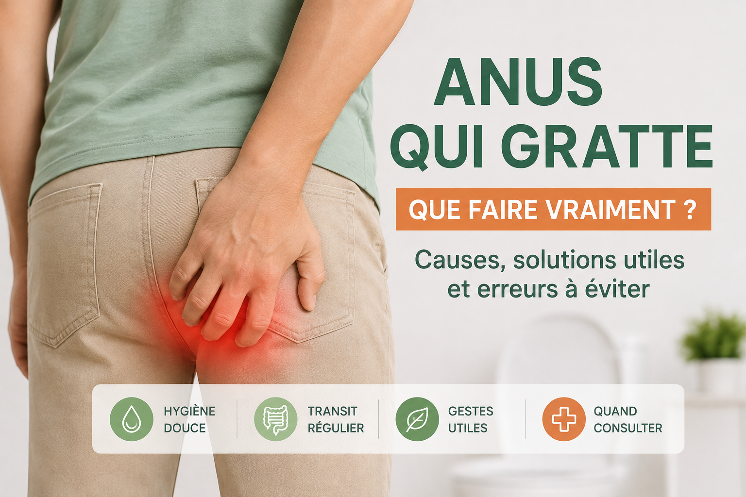Anus qui gratte : que faire vraiment ?
