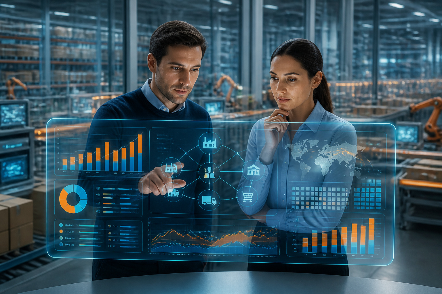 Analyse de donnees logistiques futuristes
